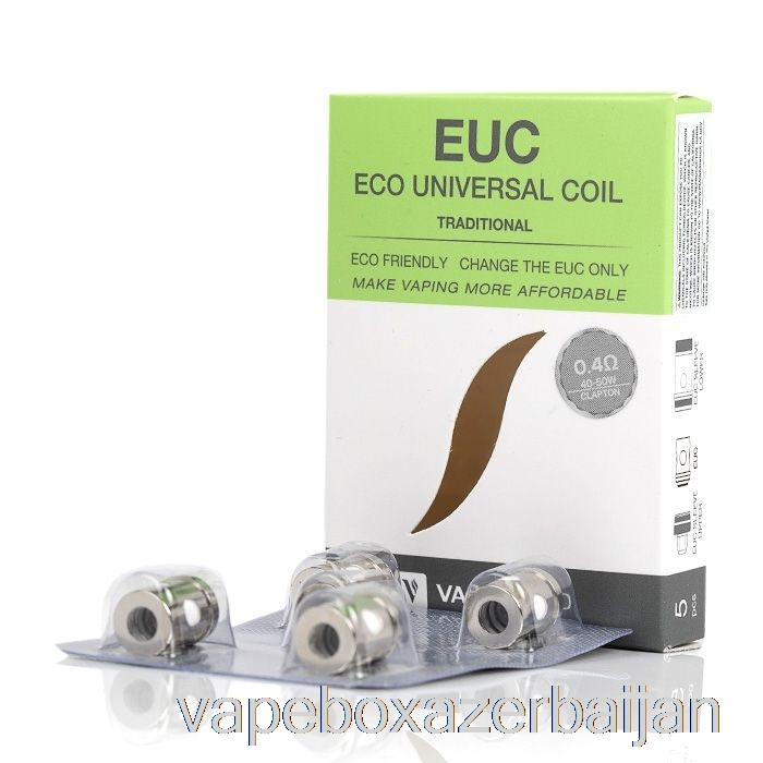 Vape Azerbaijan Vaporesso EUC Replacement Coils 0.4ohm Traditional EUC Clapton